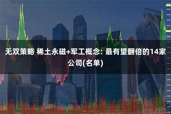 无双策略 稀土永磁+军工概念: 最有望翻倍的14家公司(名单)