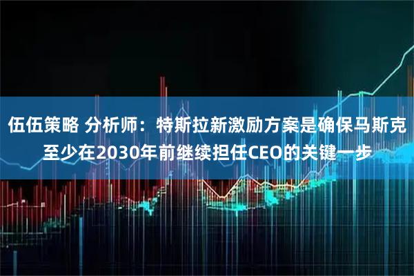 伍伍策略 分析师：特斯拉新激励方案是确保马斯克至少在2030年前继续担任CEO的关键一步
